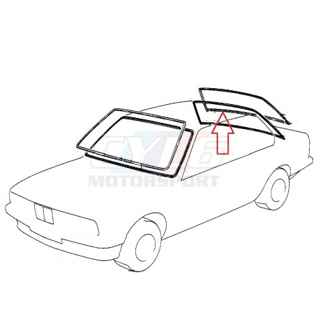 E21 MOULURE INFERIEURE DE VITRAGE ARRIERE