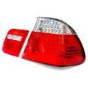 E46 98-01 BERLINE FEUX AR LED ROUGE/BLANC BMW SERIE 3 E46