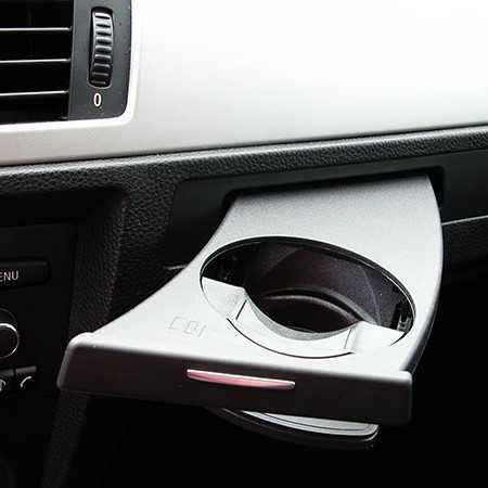 Porte-gobelet avec garniture grise - Pièce d'origine BMW 51457138799 pour  conduite à gauche.