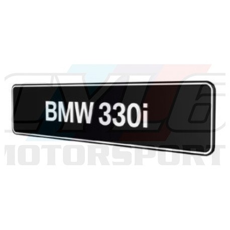 PLAQUES BMW 330i PROMOTIONNELLE M MOTORSPORT
