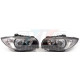 BMW SÉRIE 1 E81 E82 E87 E88 (04-11) PHARES AVANT DESIGN ANGEL EYES JAUNE FOND NOIR