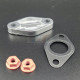 Kit Couvercle de fermeture pompe a air secondaire " Block Off plate " BMW 11721742644 11727514860 11721742644